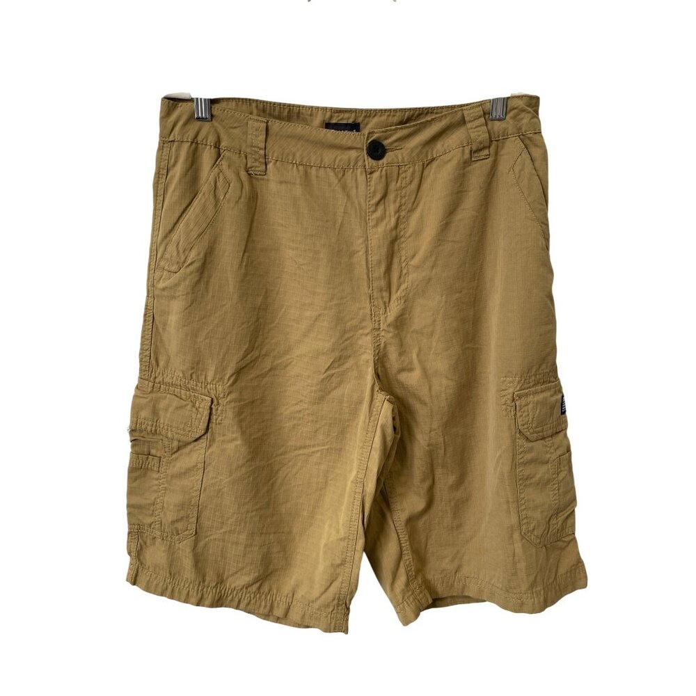 Matix Cargo Shorts Size 34 Tan Ripstop Fabric Pockets Durable Utility Outerwear
